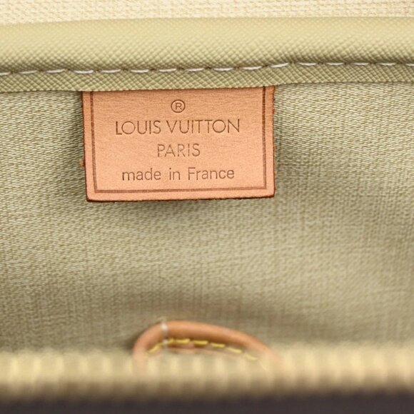 LOUIS VUITTON LV Logo Deauville Hand Bag Monogram Leather Brown 398-082825 - Picture 16 of 16
